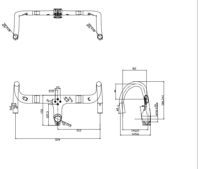 A9 Integrated Handlebar HB017